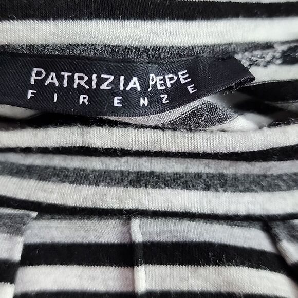 Patrizia Pepe Long Sleeve Striped Shirt Size 1 - Picture 4 of 6